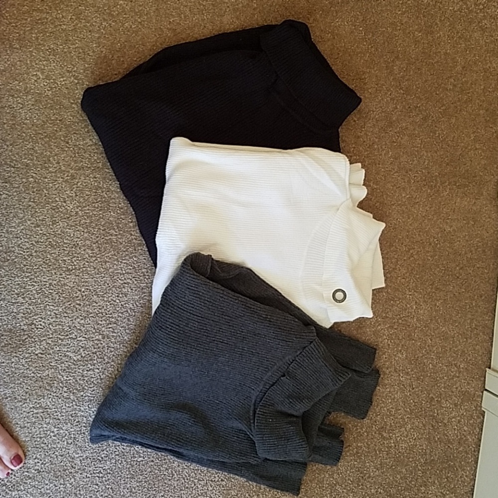 XXL Ribbed Turtlenecks